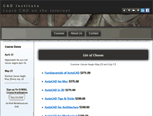 Tablet Screenshot of cadinstitute.com